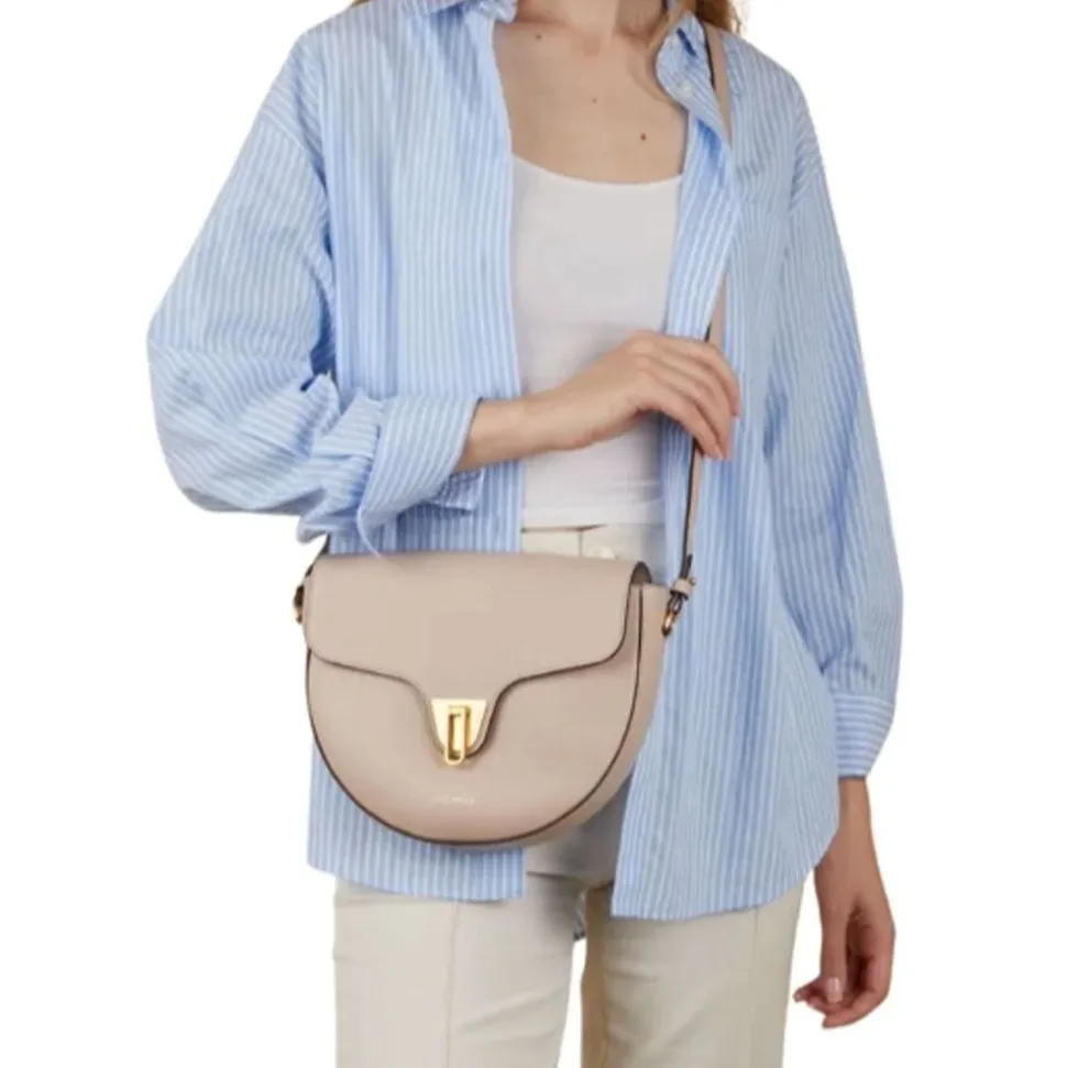Borsa Donna a Tracolla COCCINELLE in Pelle linea Beat Soft Medium colore Rosette