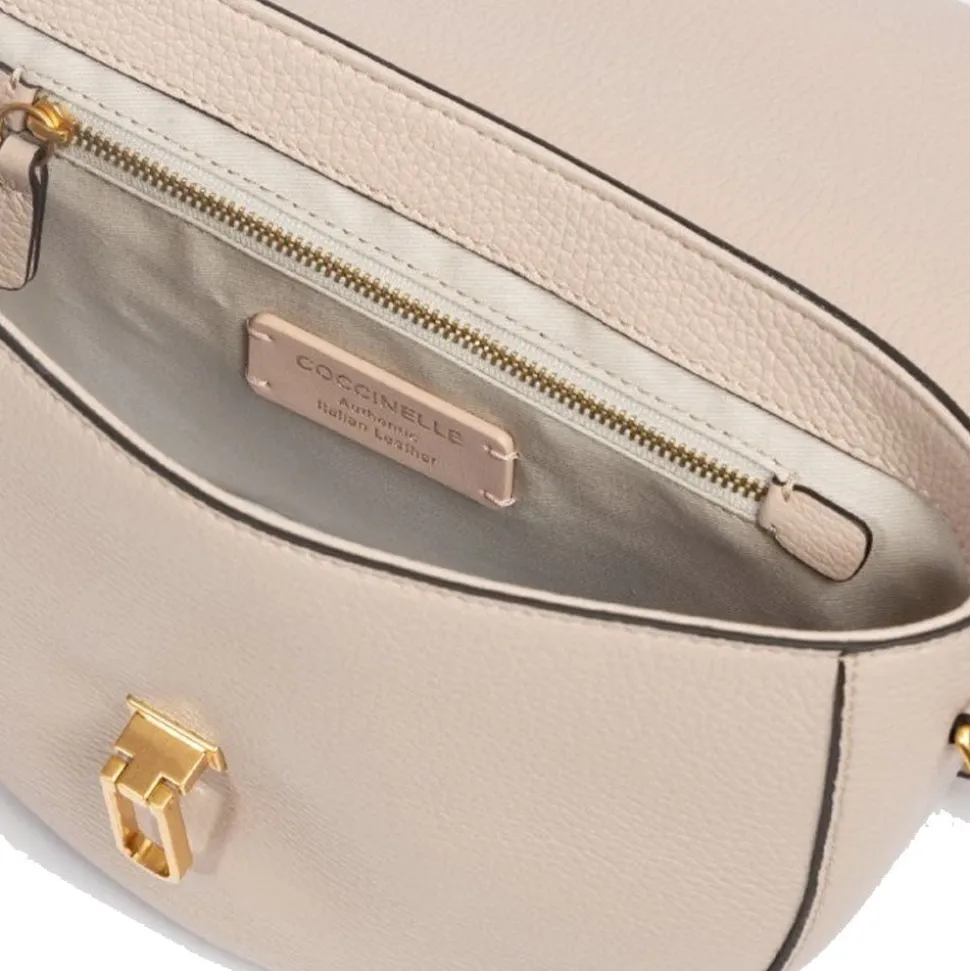 Borsa Donna a Tracolla COCCINELLE in Pelle linea Beat Soft Medium colore Rosette