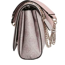 Borsa Donna a Tracolla GUESS Chiusa con Pattina Linea Noelle colore Orchid Logo