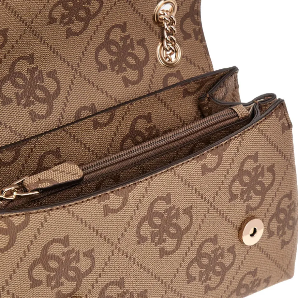 Borsa Donna a Tracolla GUESS Linea Lorelei colore Latte Logo