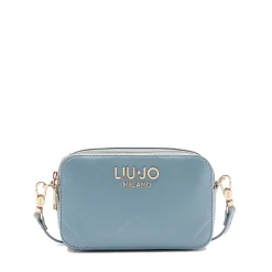 Borsa Donna a Tracolla LIU JO Better con Motivo a Rombi Blue Denim
