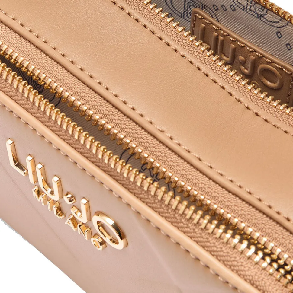 Borsa Donna a Tracolla LIU JO Better con Motivo a Rombi color Cammello