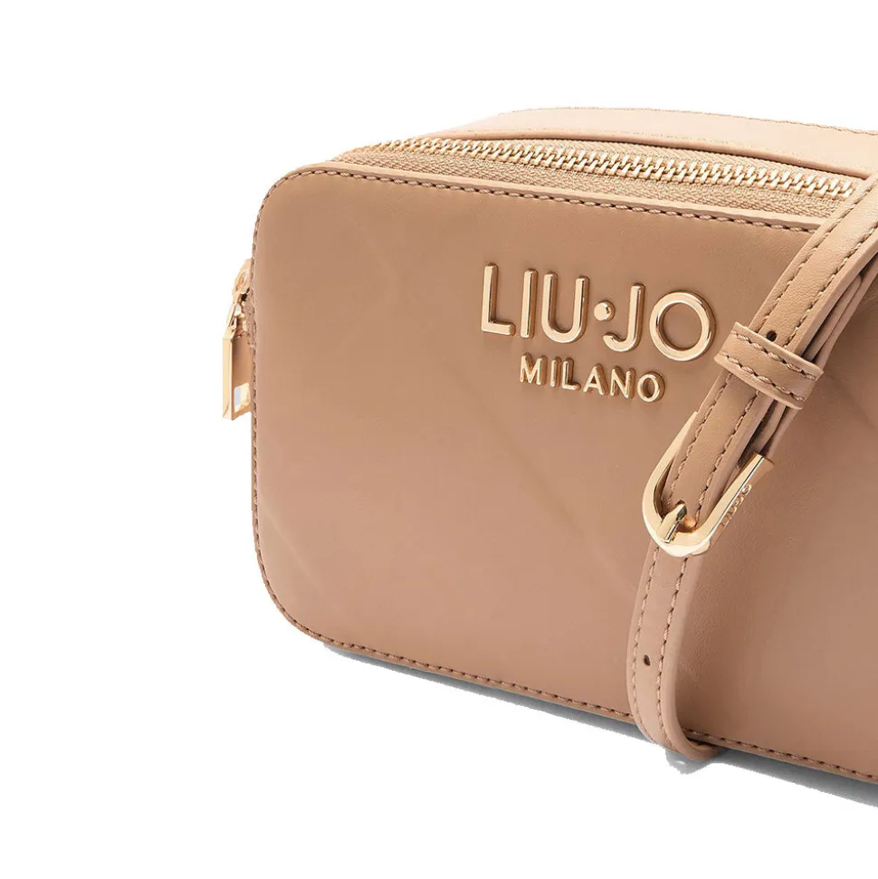 Borsa Donna a Tracolla LIU JO Better con Motivo a Rombi color Cammello