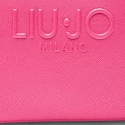 Borsa Donna a Tracolla LIU JO con Logo in Rilievo Dark Pink
