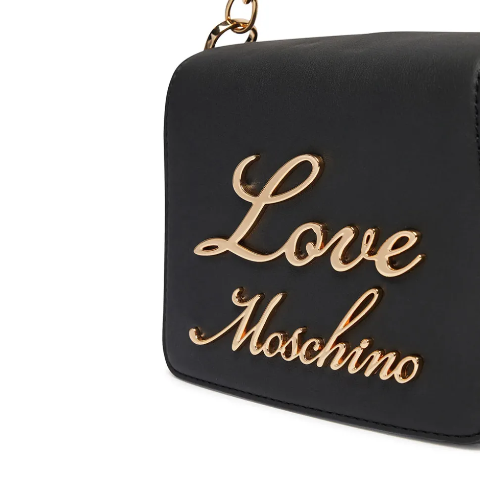 Borsa Donna a Tracolla LOVE MOSCHINO linea Lovely Chain colore Nero
