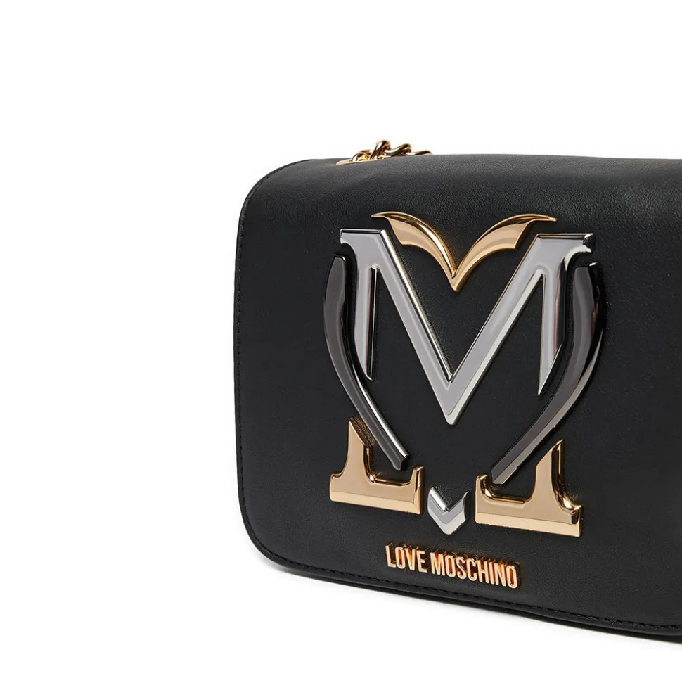 Borsa Donna a Tracolla LOVE MOSCHINO linea Colorful Heart Nero