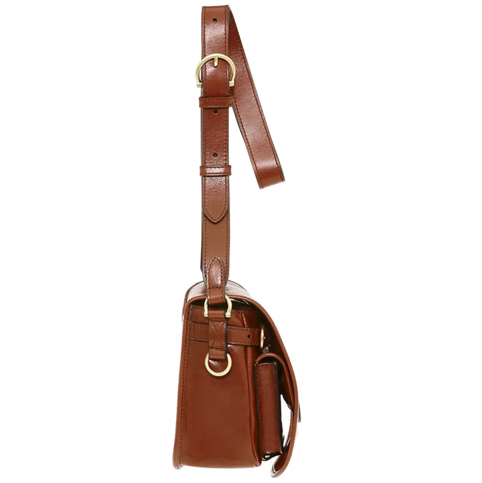 Borsa Donna a Tracolla Media THE BRIDGE linea Biba in Pelle Marrone