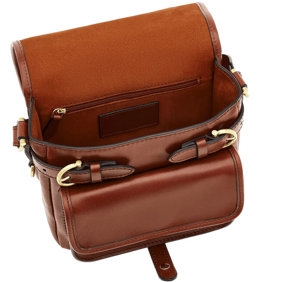 Borsa Donna a Tracolla Media THE BRIDGE linea Biba in Pelle Marrone