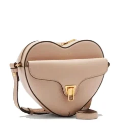 Borsa Donna a Tracolla Mini COCCINELLE a Forma di Cuore in Pelle Rosette linea Beat Soft