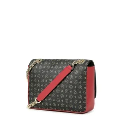 Borsa Donna a Tracolla POLLINI linea Heritage Logo Classic Nero e Lacca