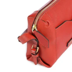 Borsa Donna a Tracolla THE BRIDGE linea Gemma in Pelle Arancio Bruciato