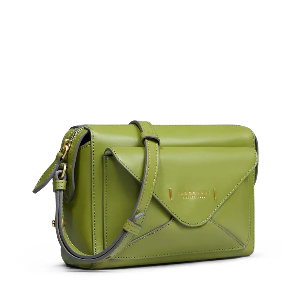 Borsa Donna a Tracolla THE BRIDGE linea Frida in Pelle Verde Pistacchio