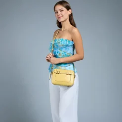 Borsa Donna a Tracolla THE BRIDGE linea Gaia in Pelle Marrone