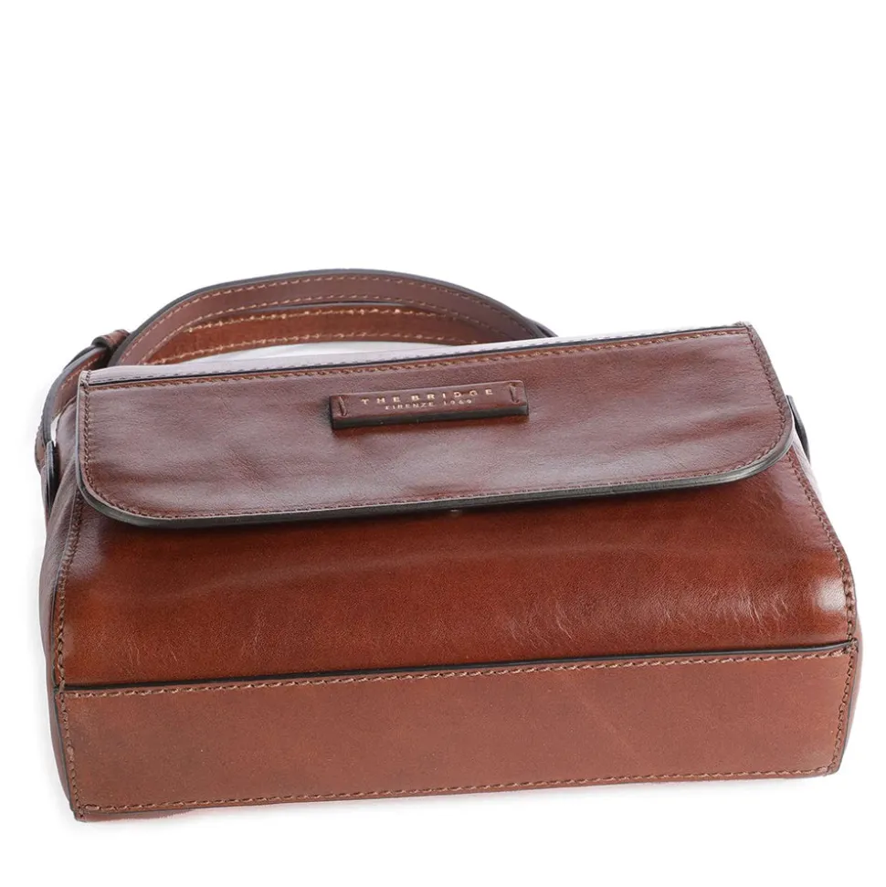 Borsa Donna a Tracolla THE BRIDGE linea Elettra in Pelle Marrone