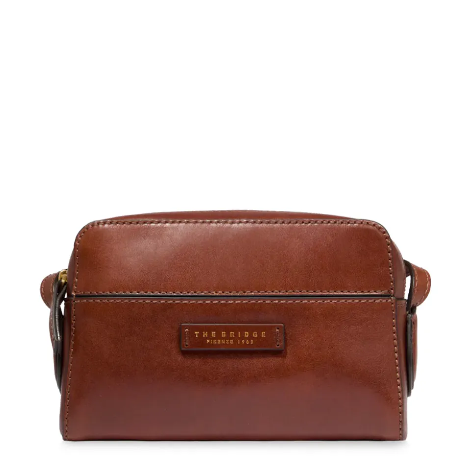 Borsa Donna a Tracolla THE BRIDGE linea Elettra in Pelle Marrone