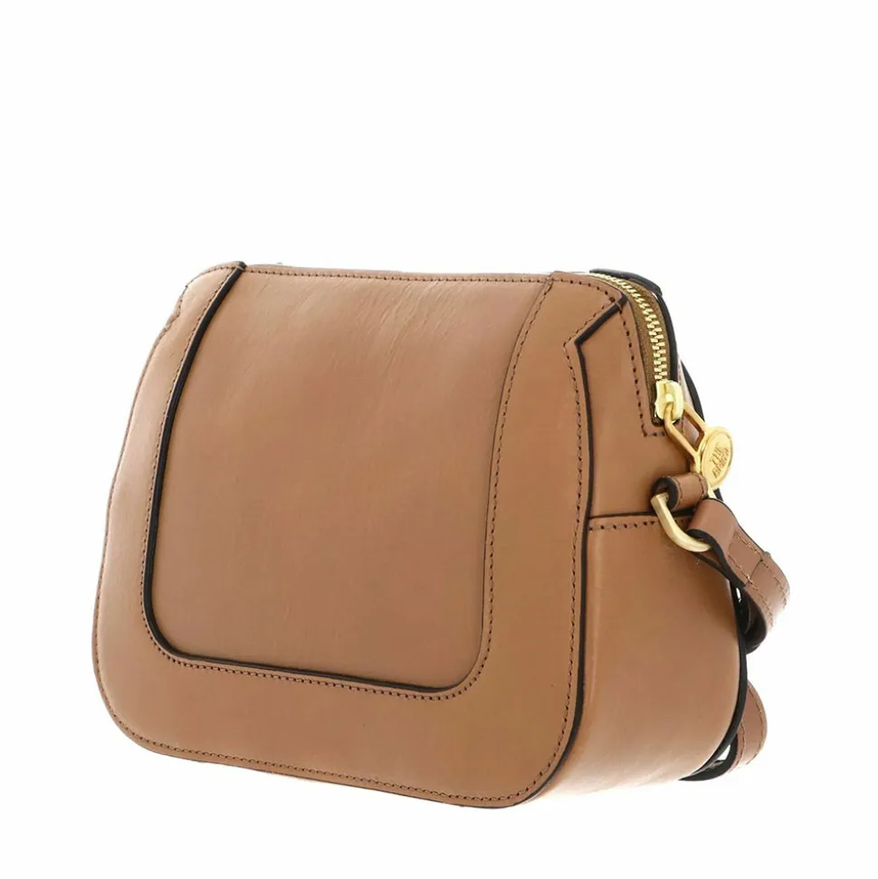 Borsa Donna a Tracolla THE BRIDGE linea Gaia in Pelle color Marzapane