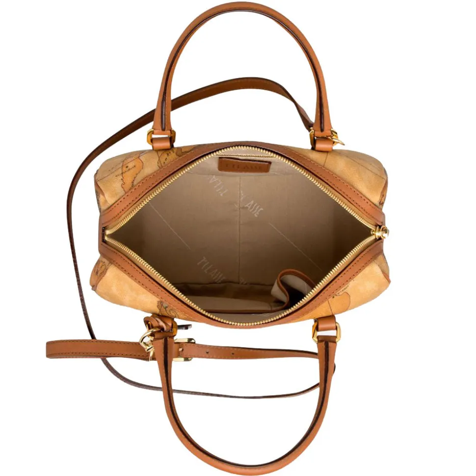 Borsa Donna Bauletto Medio 1A Classe Alviero Martini linea Geo Classic N128 Made in Italy