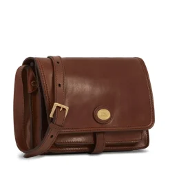 Borsa Donna con Pattina a Tracolla The Bridge in Pelle Marrone linea Story