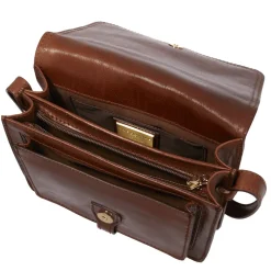 Borsa Donna con Pattina a Tracolla The Bridge in Pelle Marrone linea Story
