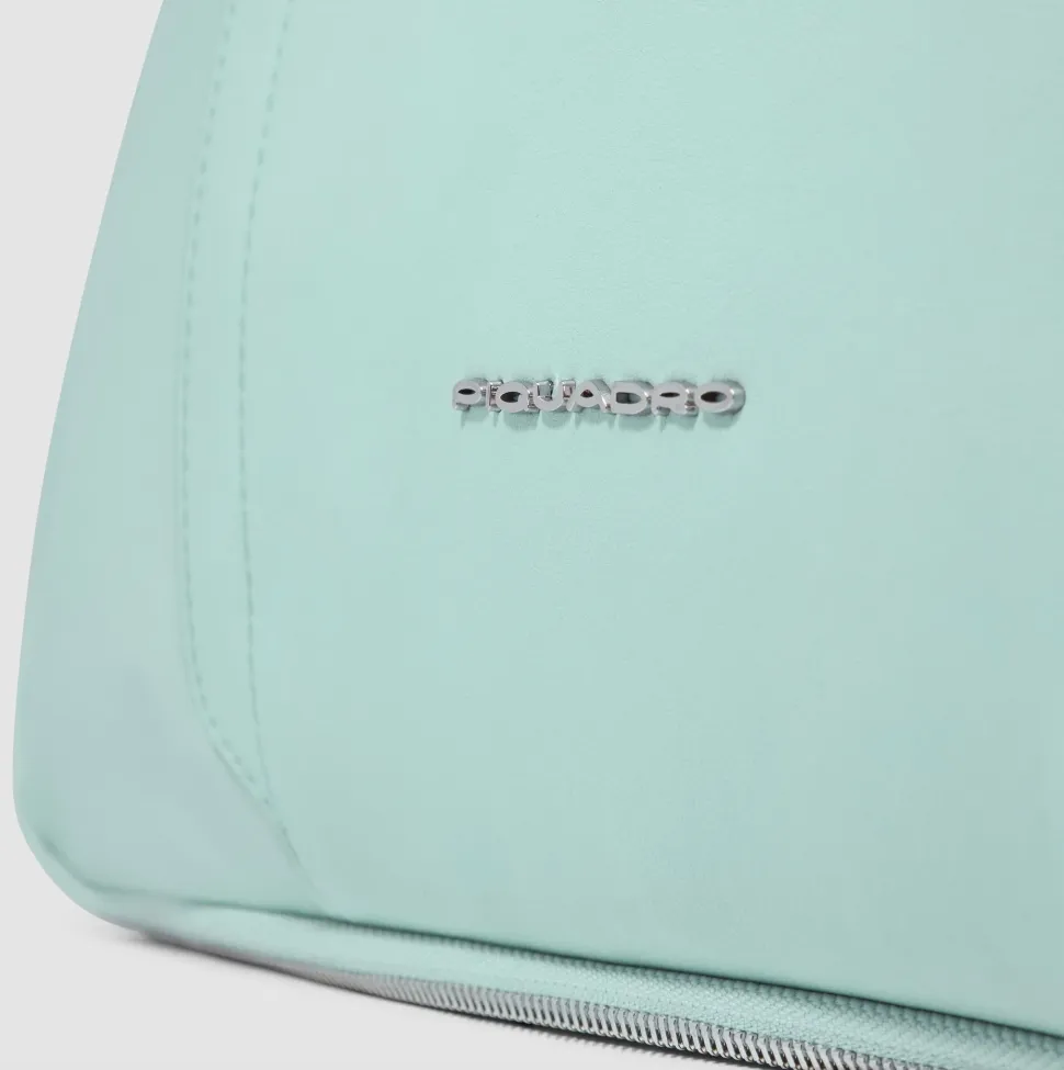 Borsa Donna da Lavoro PIQUADRO linea Circle in Pelle e Tessuto Verde - CA4021W92T