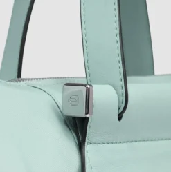 Borsa Donna da Lavoro PIQUADRO linea Circle in Pelle e Tessuto Verde - CA4021W92T