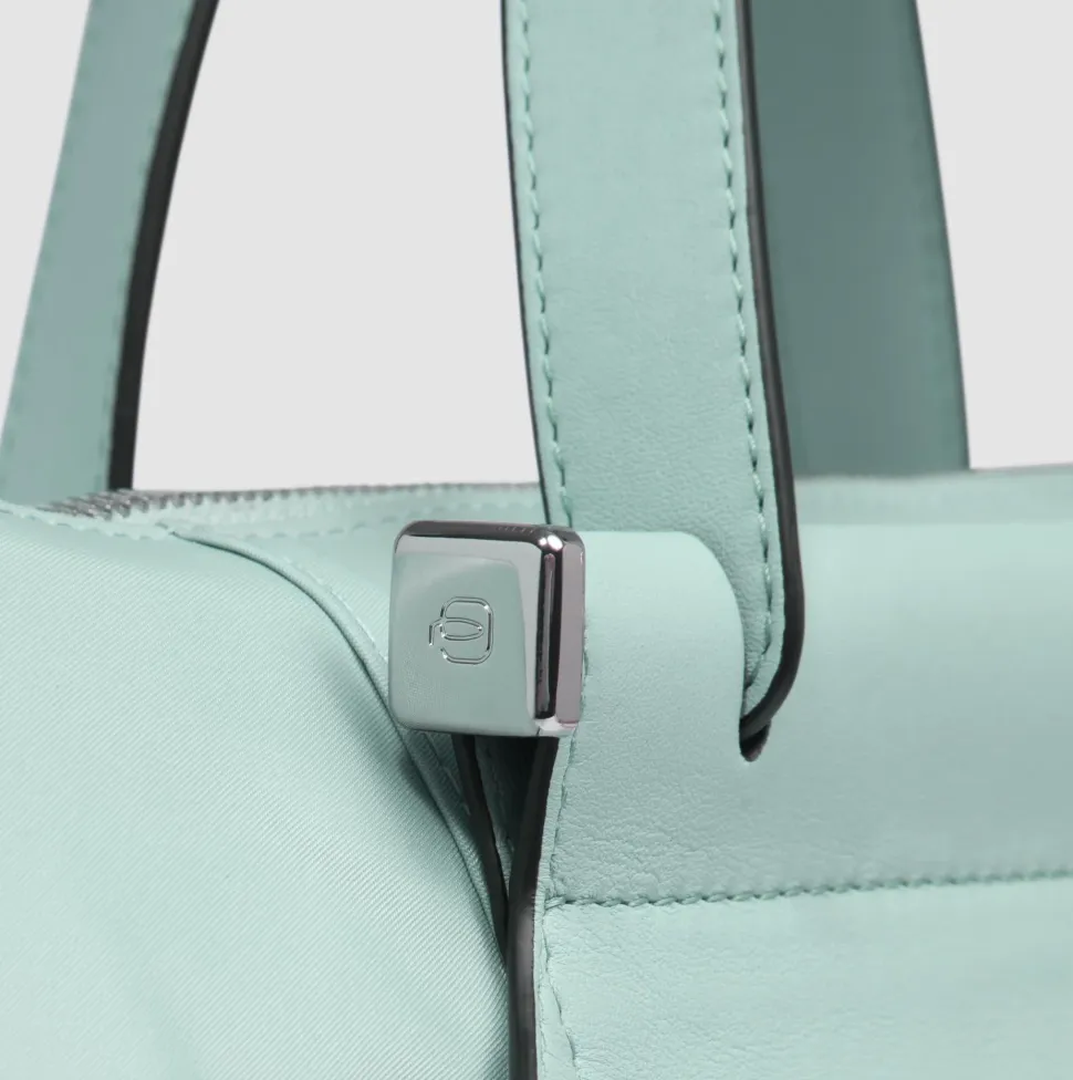 Borsa Donna da Lavoro PIQUADRO linea Circle in Pelle e Tessuto Verde - CA4021W92T