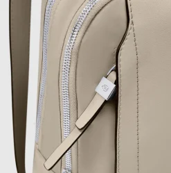 Borsa Donna da Lavoro PIQUADRO linea Circle in Pelle e Tessuto Beige - CA4021W92T