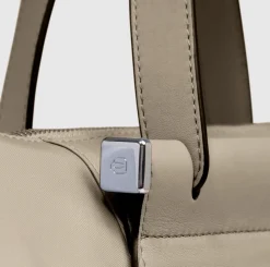 Borsa Donna da Lavoro PIQUADRO linea Circle in Pelle e Tessuto Beige - CA4021W92T