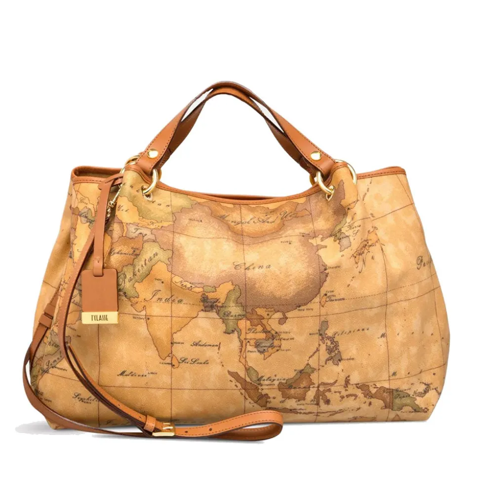 Borsa Donna Grande a Mano con Tracolla 1A Classe Alviero Martini linea Geo Classic N147