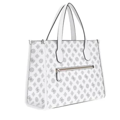 Borsa Donna GUESS a Mano con Tracolla Linea Silvana Colore White Logo