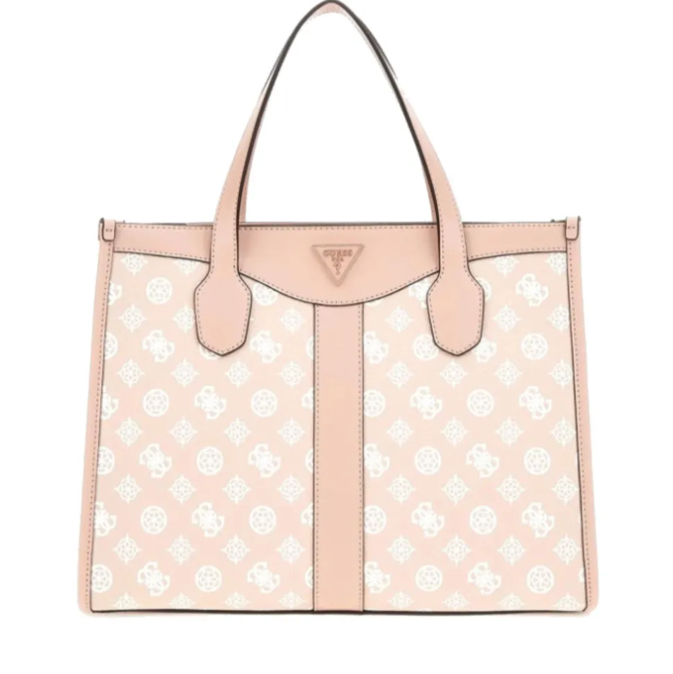 Borsa Donna GUESS a Mano con Tracolla Linea Silvana Colore Sand Logo