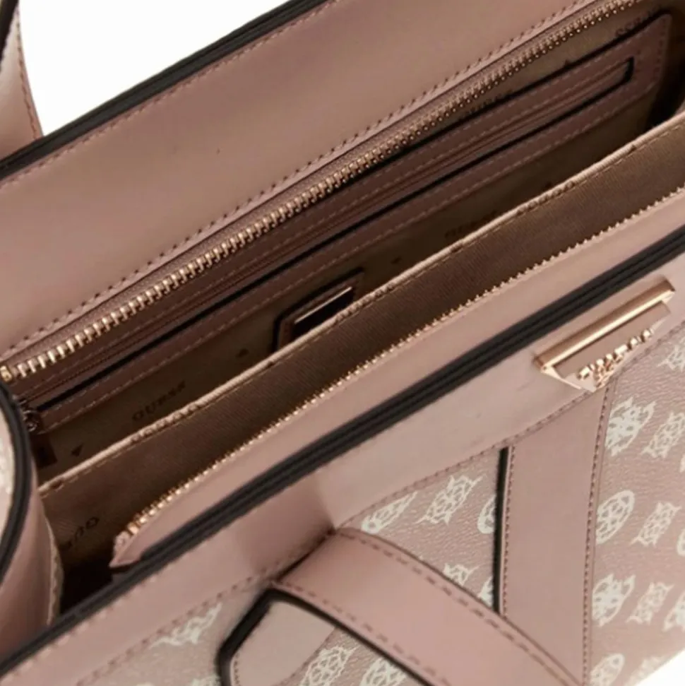 Borsa Donna GUESS a Mano con Tracolla Linea Silvana Colore Sand Logo