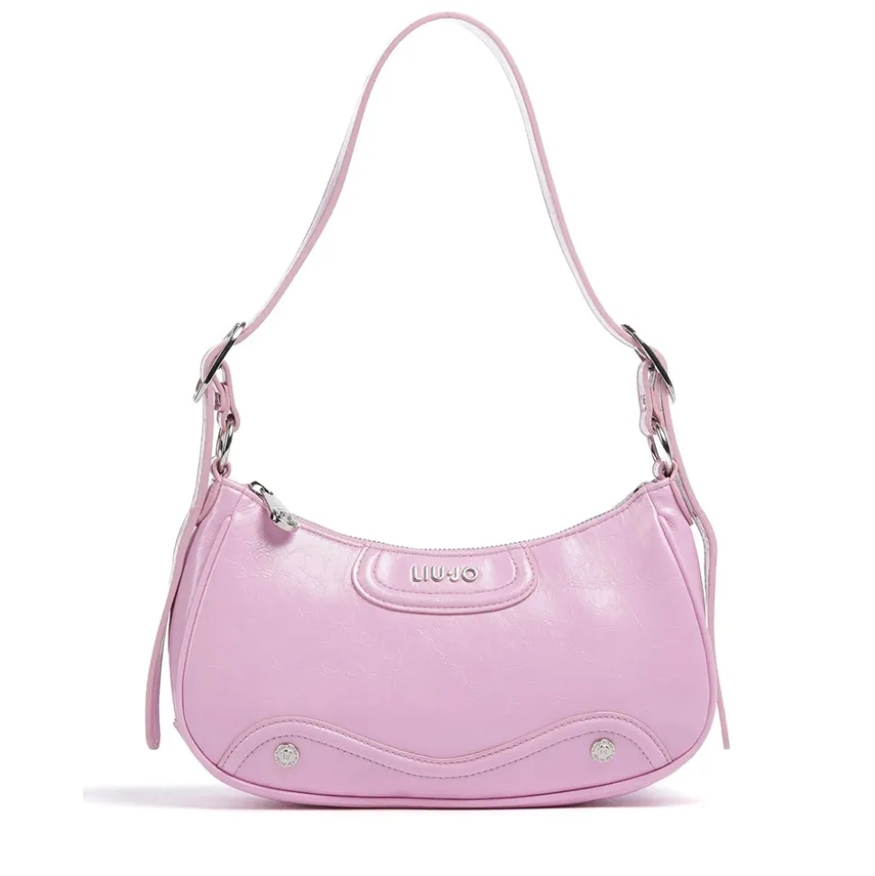 Borsa Donna Hobo Lucida LIU JO Silk Rosa Lavanda