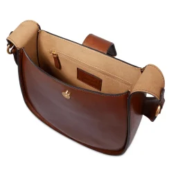 Borsa Donna Hobo THE BRIDGE linea Dora in Pelle Marrone