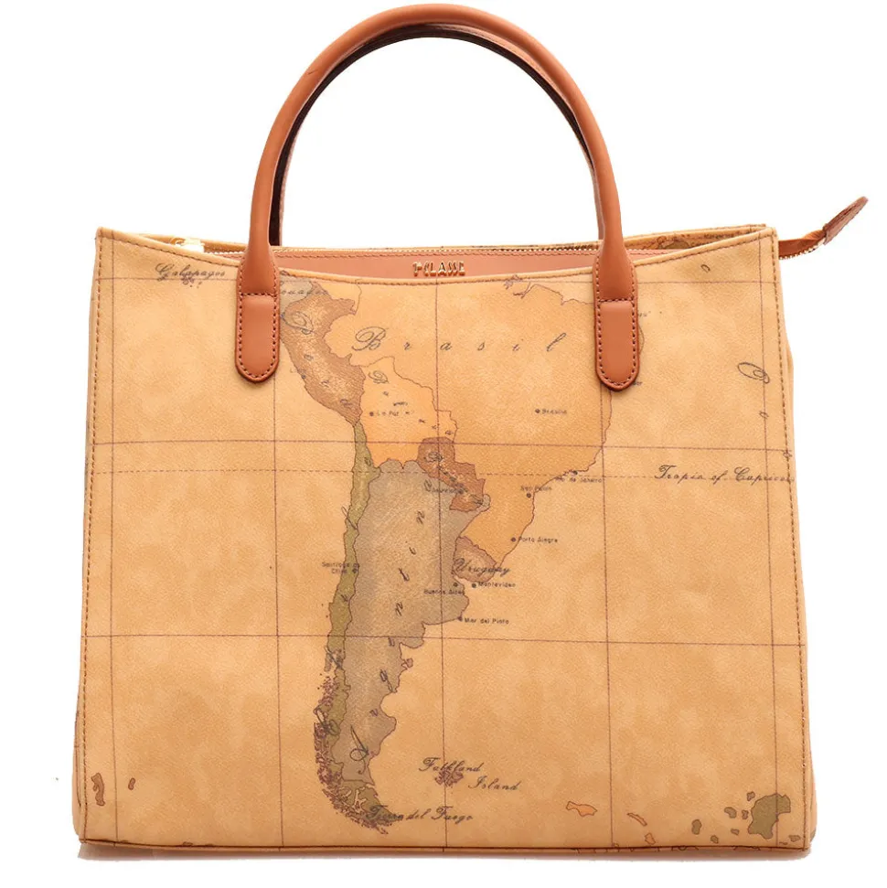 Borsa Donna Media a Mano con Tracolla 1A Classe Alviero Martini linea Geo Classic E004