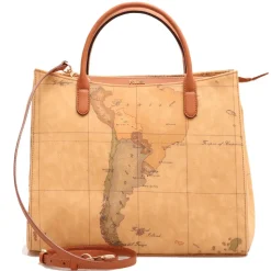 Borsa Donna Media a Mano con Tracolla 1A Classe Alviero Martini linea Geo Classic E004