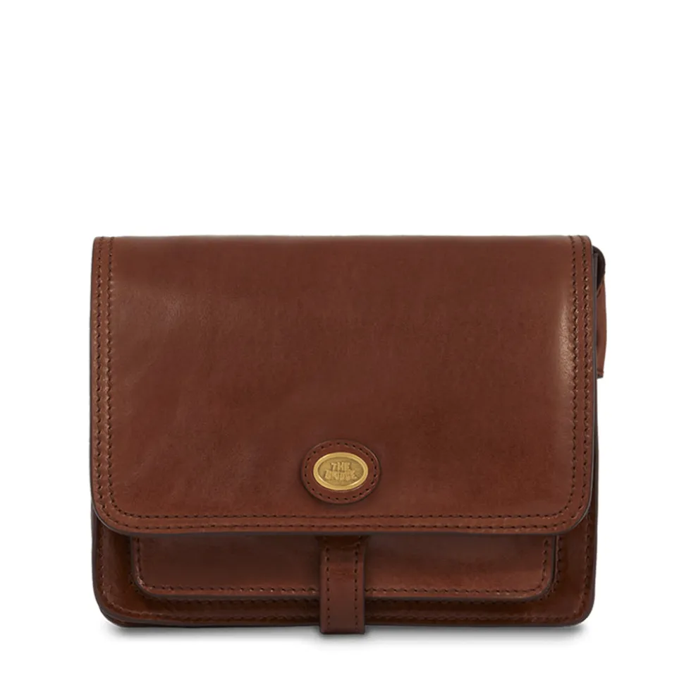 Borsa Donna Media con Pattina a Tracolla THE BRIDGE linea Story in Pelle Marrone