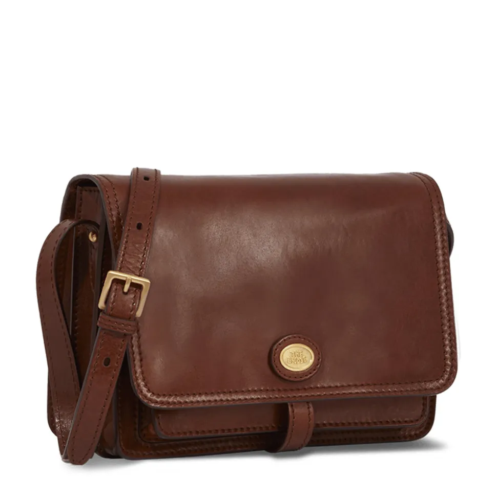 Borsa Donna Media con Pattina a Tracolla THE BRIDGE linea Story in Pelle Marrone