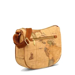 Borsa Donna Mezzaluna a Tracolla 1A Classe Alviero Martini linea Geo Classic D064