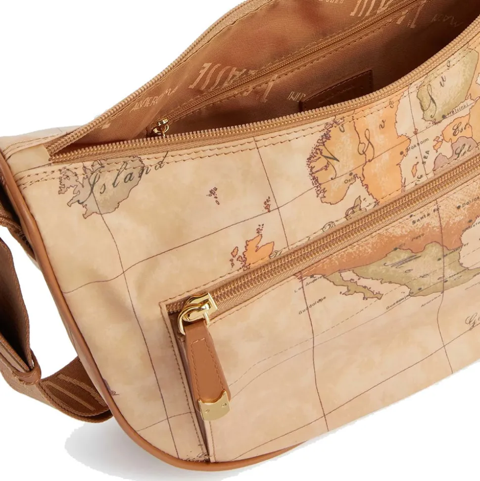 Borsa Donna Mezzaluna Media con Tasca 1A Classe Alviero Martini linea Geo Soft colore Geo Classic S009
