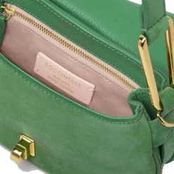 Borsa Donna Mini a Mano COCCINELLE in Pelle Linea Magie Suede Colore Peppermint