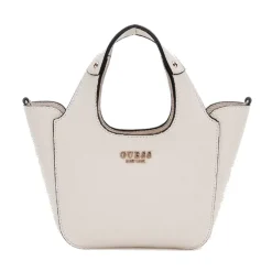 Borsa Donna Mini a Mano GUESS Linea Helina Mini colore Bone