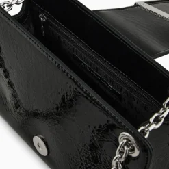 Borsa Donna Mini a Tracolla Chiusa con Patta e Clip ARMANI EXCHANGE Colore Nero