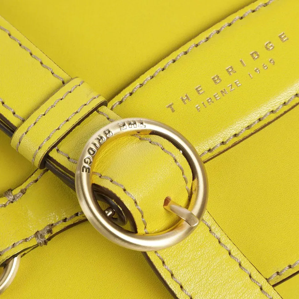 Borsa Donna Mini a Tracolla THE BRIDGE linea Bettina in Pelle color Lime