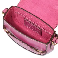 Borsa Donna Mini a Tracolla THE BRIDGE linea Bettina in Pelle Rosa Lipstick