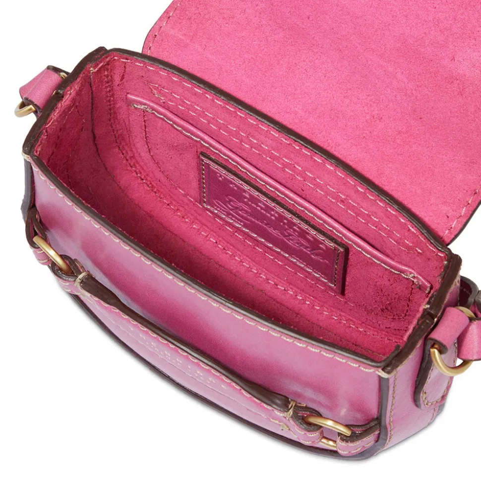 Borsa Donna Mini a Tracolla THE BRIDGE linea Bettina in Pelle Rosa Lipstick