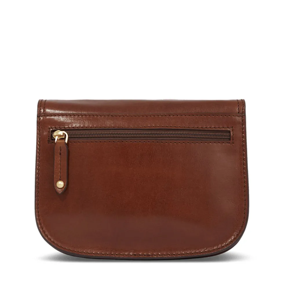 Borsa Donna Piccola a Tracolla The Bridge in Pelle Marrone linea Story