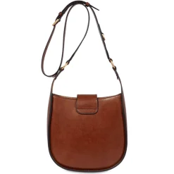 Borsa Donna Secchiello a Tracolla THE BRIDGE linea Dora in Pelle Marrone