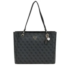 Borsa Donna Shopper a Spalla GUESS Linea Noelle colore Coal Logo