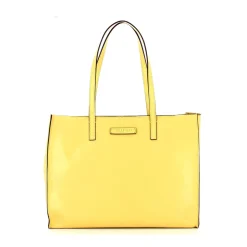 Borsa Donna Shopper THE BRIDGE Linea Mirra in Pelle Giallo Banana